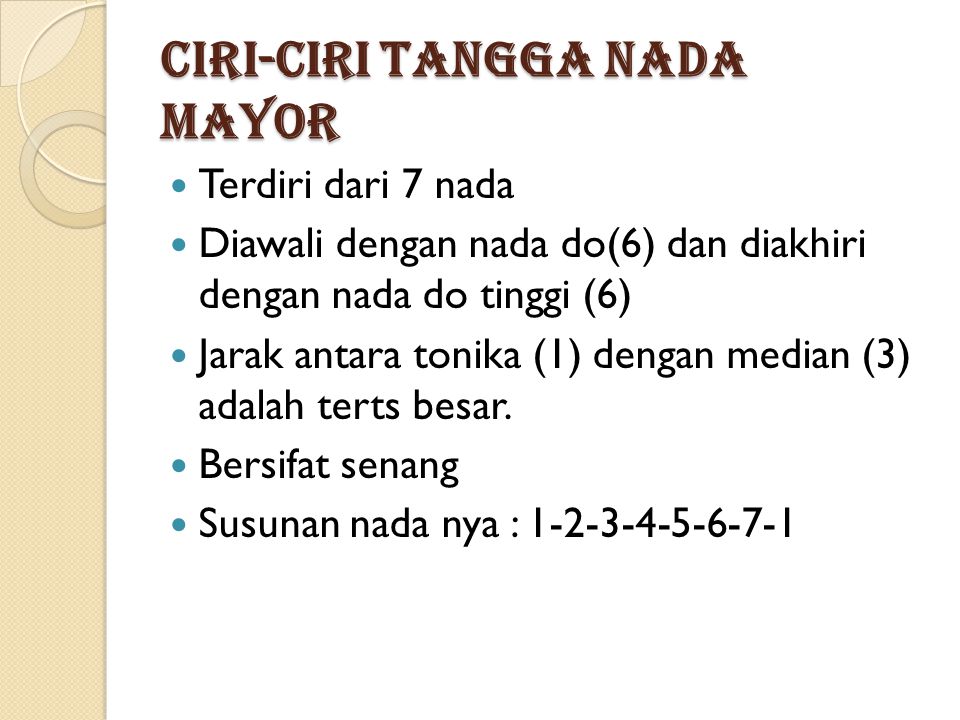 Apa Yang Dimaksud Dengan Tangga Nada Mayor